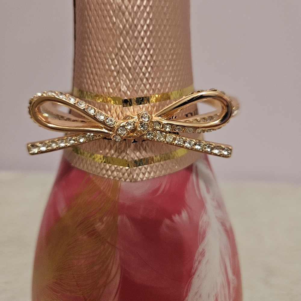Kate Spate Rose Gold Sparkling Bow Bracelet